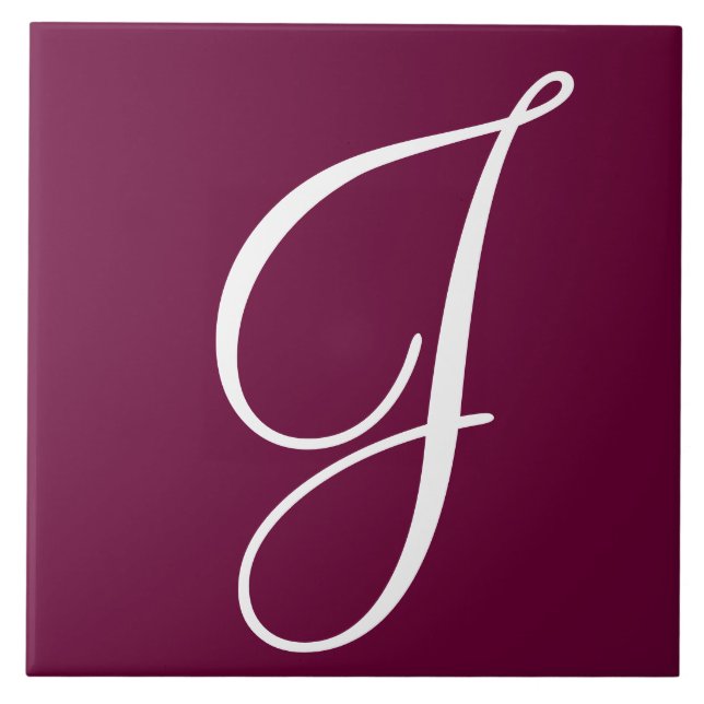 Azulejo cerâmico Hex 660033 Color Number Monograma (Frente)