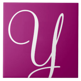 Azulejo cerâmico Hex 990066 Color Number Monograma