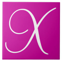 Azulejo cerâmico Hex cc0099 Color Number Monograma