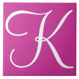 Azulejo cerâmico Hex cc3399 Color Number Monograma