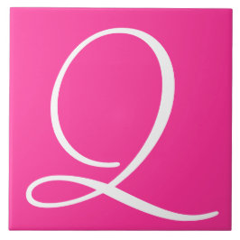 Azulejo cerâmico Hex ff3399 Color Number Monograma