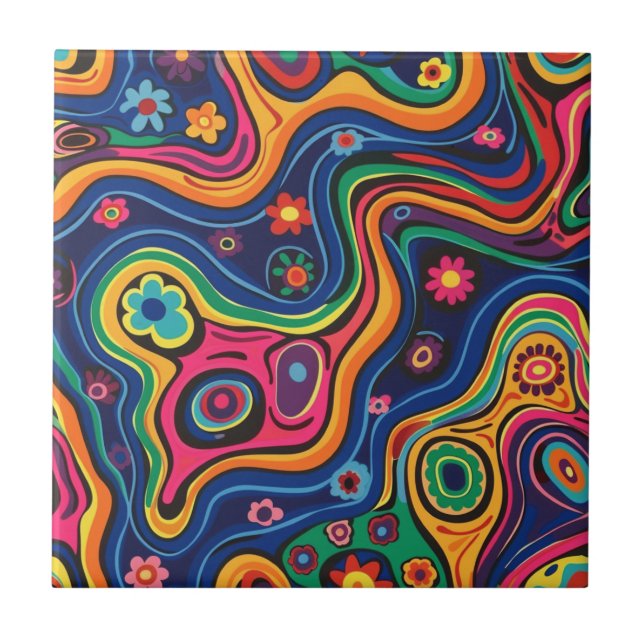 Azulejo Cerâmico Hippie (Frente)