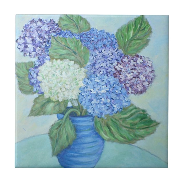 Azulejo cerâmico Hydrangea (Frente)