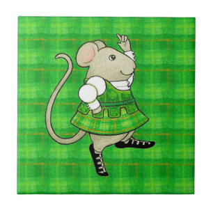 AZULEJO CERÂMICO IRISH JIG MOUSE 10,8x10,8cm