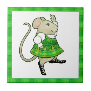 AZULEJO CERÂMICO IRISH JIG MOUSE 4,25x4,25 II