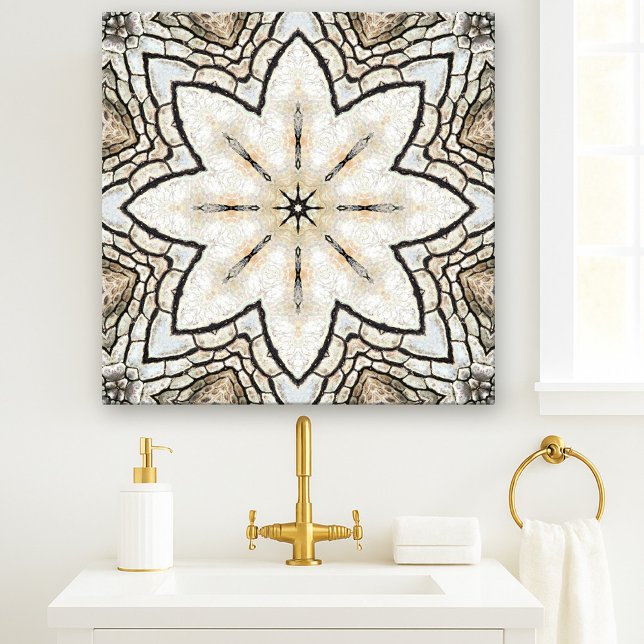 Azulejo cerâmico italiano Mosaico Nature Star (Nature inspired ceramic tile reminding of the time of great Italian floor mosaics)