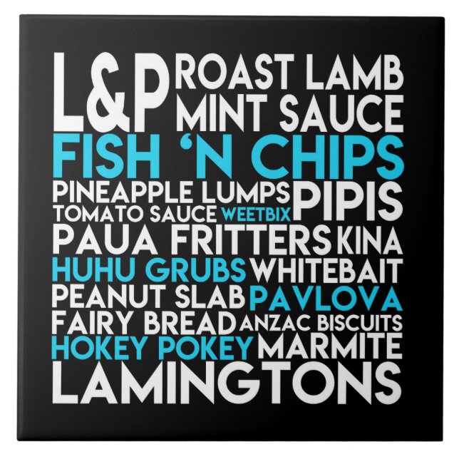 Azulejo cerâmico Kiwiana Wall Art (Frente)