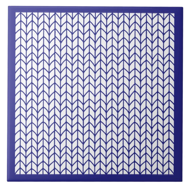 AZULEJO cerâmico KNIT de LINHA AZUL / Azul (Frente)