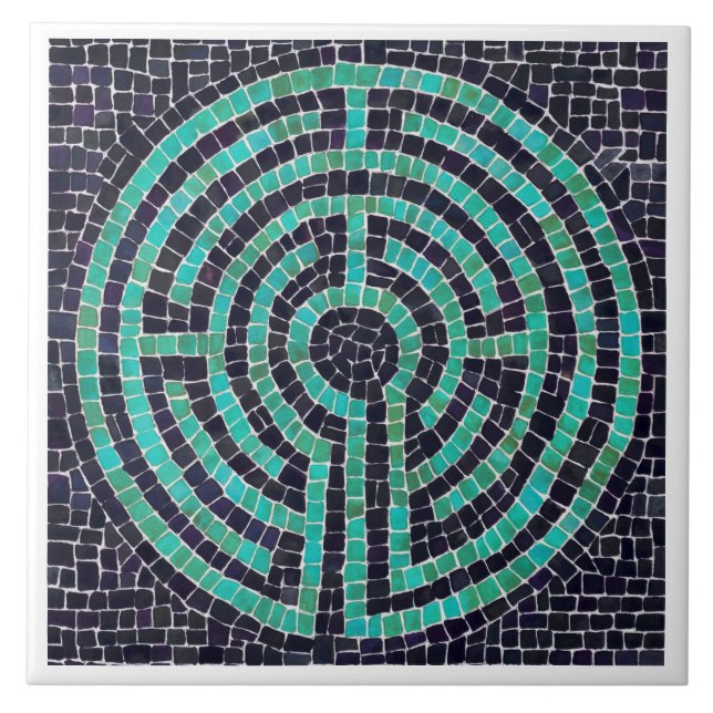 Azulejo Cerâmico LABIRINTO III 6x6 - Branco (Frente)