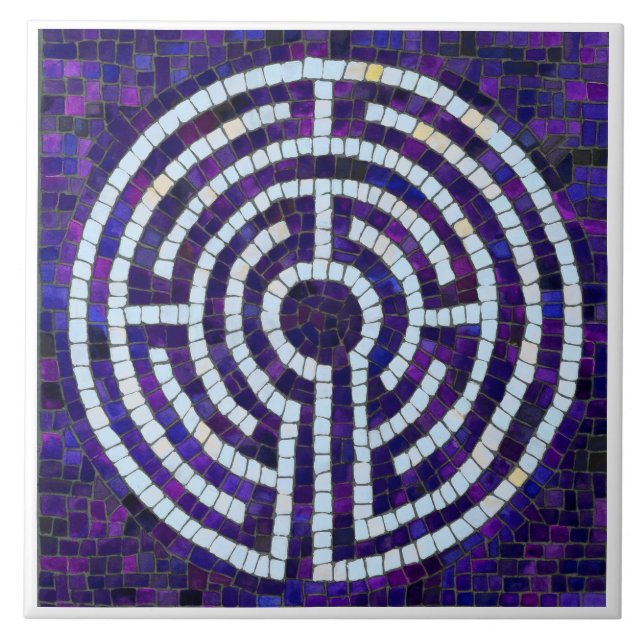 Azulejo Cerâmico LABIRINTO VIII 6x6 - Branco (Frente)