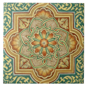 Azulejo cerâmico - Laranja Verde Italiano Queimado