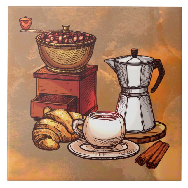 azulejo cerâmico legal para decapagem de café com  (Frente)