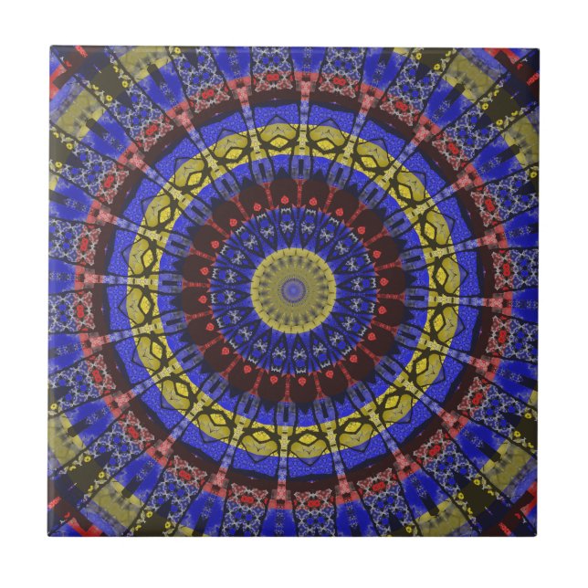 Azulejo Cerâmico Mandala Decorativo (Frente)