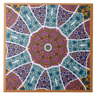 Azulejo Cerâmico Mandala Decorativo
