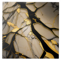 Azulejo Cerâmico Mármore Dourado com Veias Cristal
