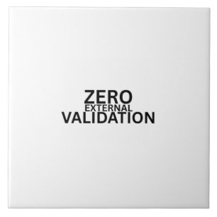 Azulejo Cerâmico Minimalista de Validação Externa