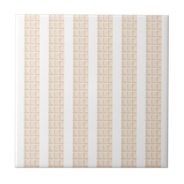 Azulejo Cerâmico Moderno Clássico Faixa Bege e Bra (Frente)