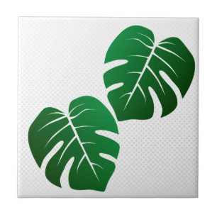 Azulejo cerâmico Monstera Leaf Design