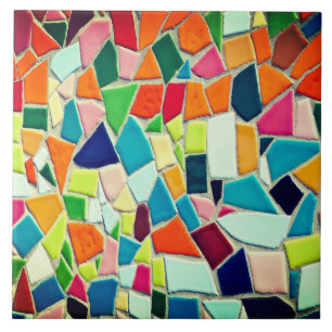 Azulejo Cerâmico Mosaico Colorido