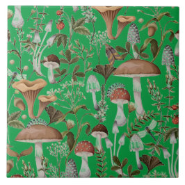 azulejo cerâmico "Mushroom Forrest Green"
