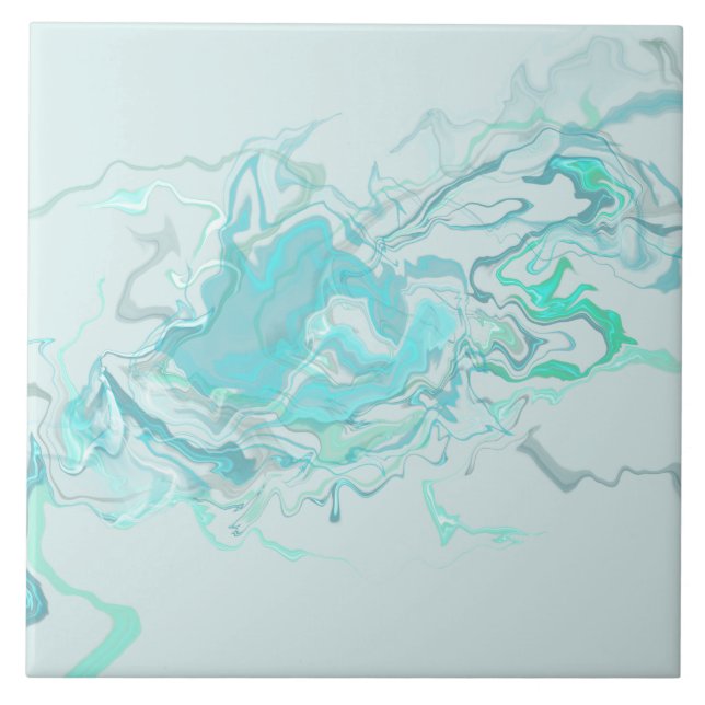 Azulejo cerâmico Ocean Swirl II (Frente)