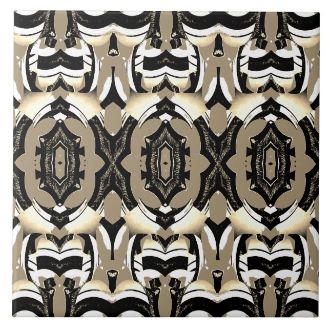 Azulejo cerâmico padrão clássico multicolorido mod (Frente)