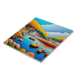 Azulejo Cerâmico Paisagem