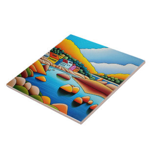 Azulejo Cerâmico Paisagem