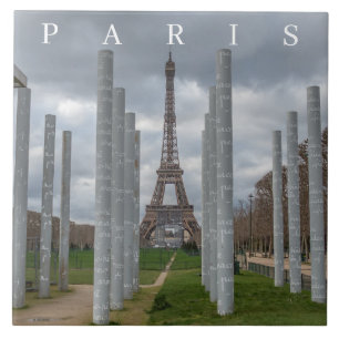 azulejo cerâmico para Torre Eiffel de Paris