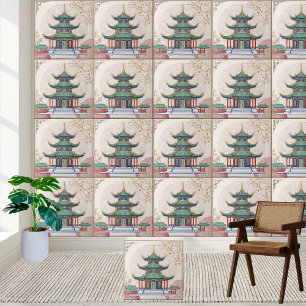 Azulejo cerâmico Pavilion Chinês