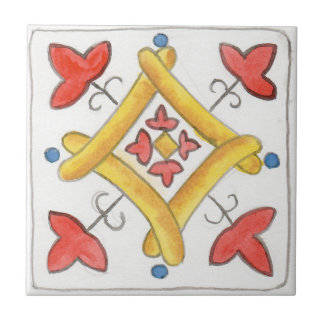 Azulejo cerâmico pequeno inspirado na Sicília “Nap