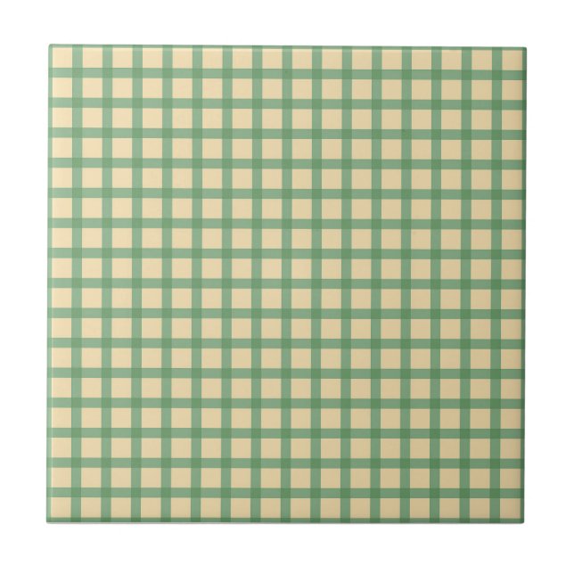 Azulejo cerâmico, Pequeno-WINDOWPANE-VERDE (Frente)