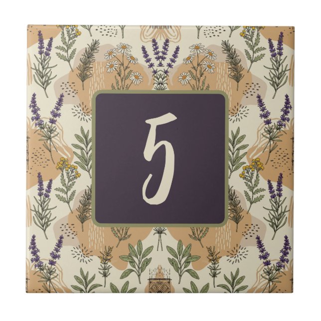 Azulejo cerâmico personalizável de borboletas de p (Frente)