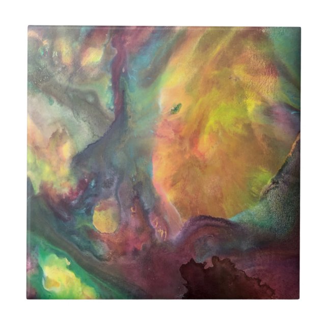 Azulejo cerâmico por Johnson Abstrato Art (Frente)