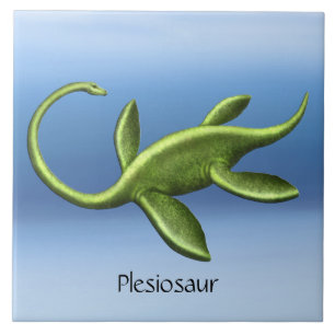 Azulejo cerâmico pré-histórico Elasmosaurus Ple