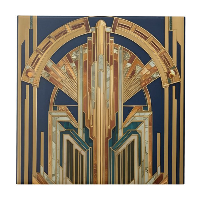 Azulejo Cerâmico Radiant Deco Sunrise (Frente)
