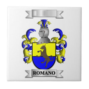 Azulejo Cerâmico Romano Sobrenome Italiano e Escud