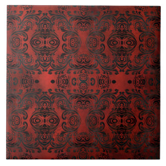 azulejo cerâmico romântico elegante preto mandala