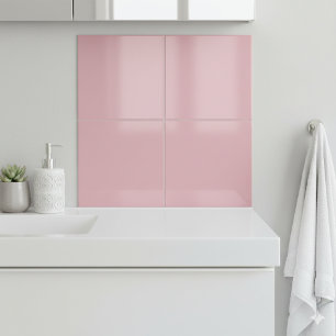 Azulejo Cerâmico Rosa Bege Elegante 10,8 cm Quadra