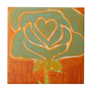 Azulejo cerâmico "Rosa Heart nº 4" Kitchen Garde