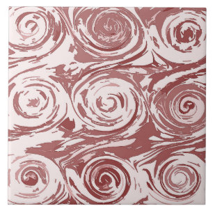 Azulejo Cerâmico Rosa Mauve Abstrato