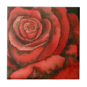 Azulejo cerâmico "Rosa nº 3" para o Jardim da Co