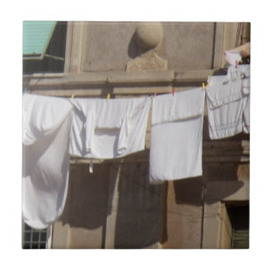 Azulejo cerâmico, roupa