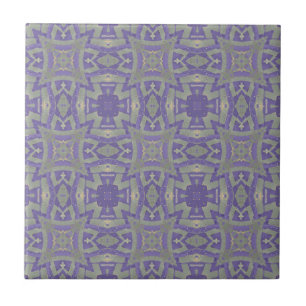azulejo cerâmico roxo azeitona padrão geométrico m