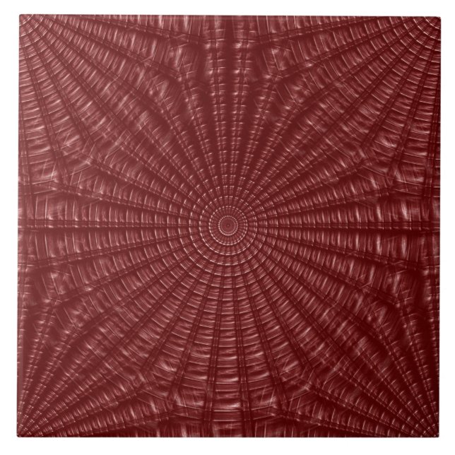 Azulejo cerâmico sem costura, vermelho-ruivo (Frente)
