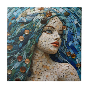 Azulejo cerâmico simulado mosaico, náutico, presso