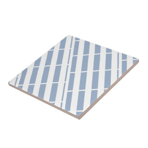 Azulejo cerâmico Stripe Azul e Branco