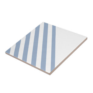 Azulejo cerâmico Stripe Azul e Branco