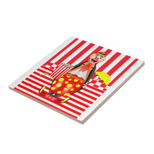 Azulejo cerâmico - Stripe Vermelho