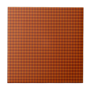 Azulejo Cerâmico Tartan Laranja